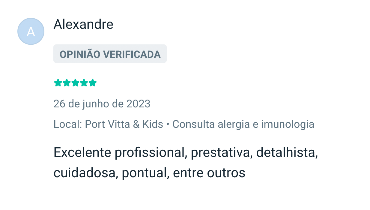 Alexandre: Excelente profissional, prestativa, detalhista, cuidadosa, pontual, entre outros