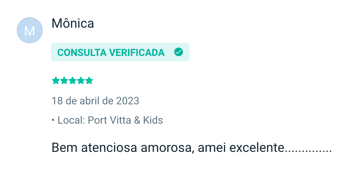 Mônica: Bem atenciosa amorosa, amei excelente...